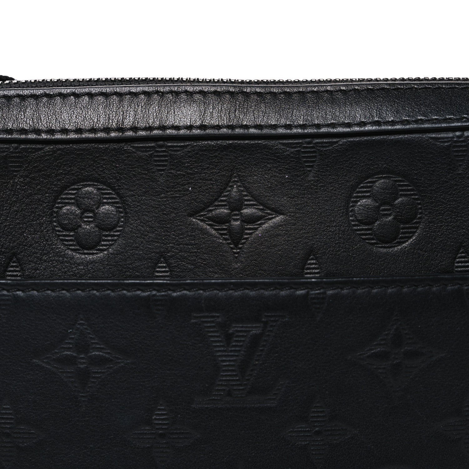 Louis Vuitton Calfskin Monogram Shadow Duo Messenger Black 8 of 10