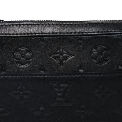 Louis Vuitton Calfskin Monogram Shadow Duo Messenger Black 8 of 10