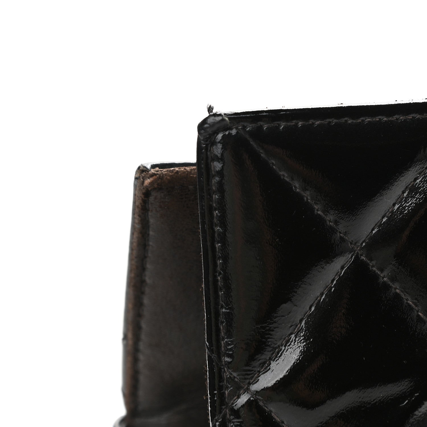 Chanel Patent Quilted Grand Shopping Tote GST Black 14 of 14