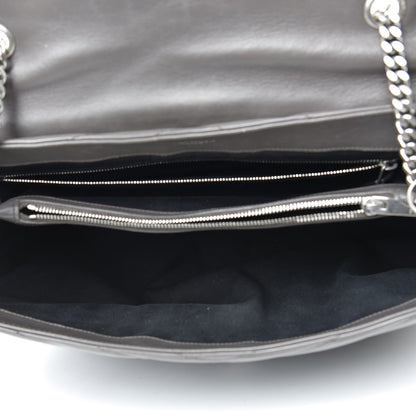 Saint Laurent Calfskin Y Quilted Monogram Large Loulou Chain Satchel Earth 5 of 16