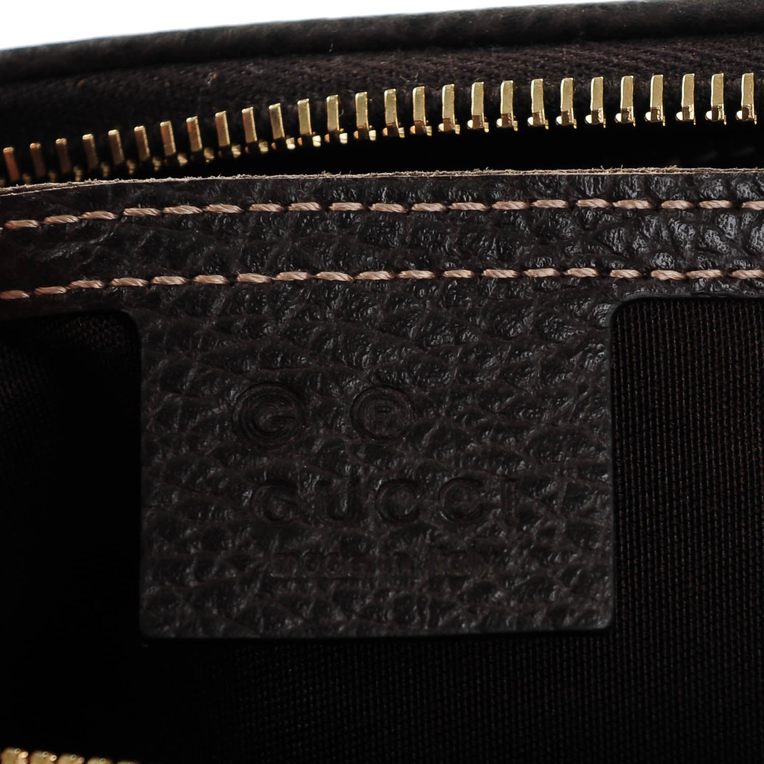Gucci Crystal Monogram Dollar Calfskin Medium Joy Boston Beige Ebony Testa di Moro 6 of 7