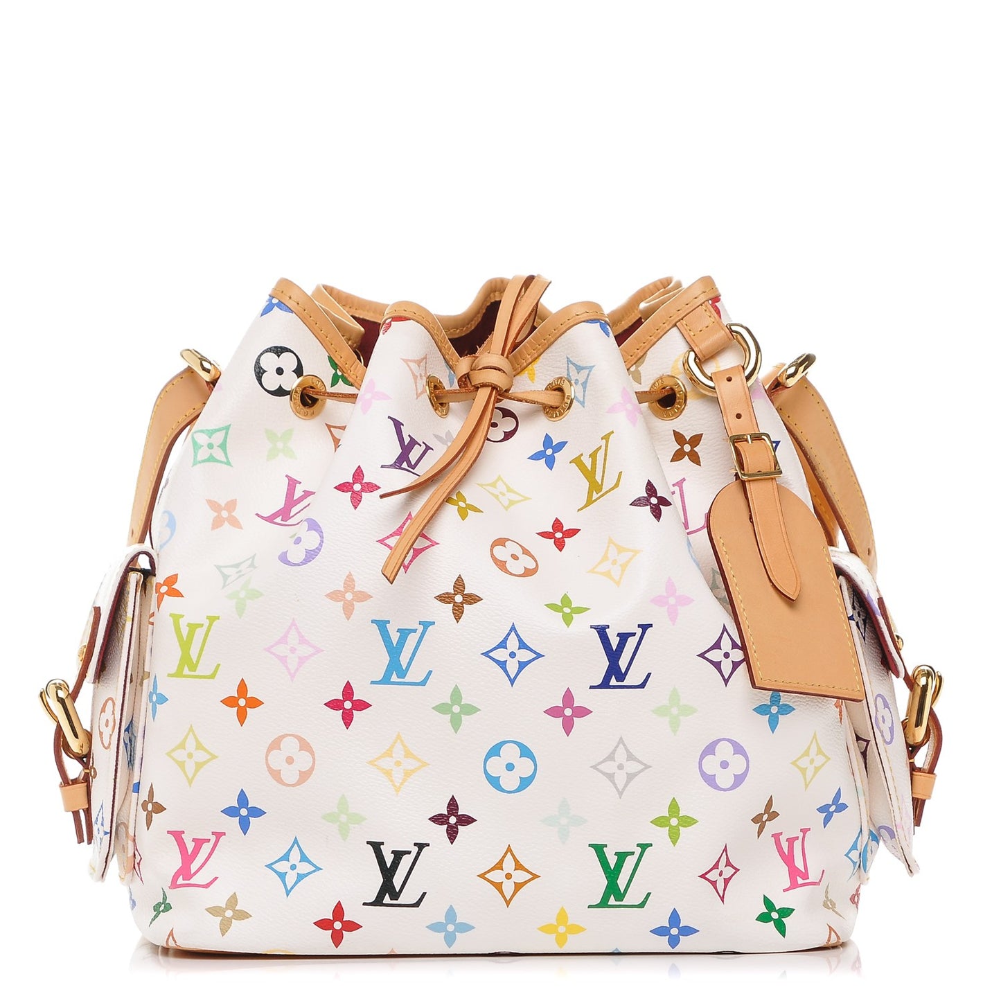 Monogram Multicolor Petit Noe White