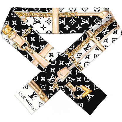 Louis Vuitton Silk Monogram Confidential Bandeau Black 1 of 3