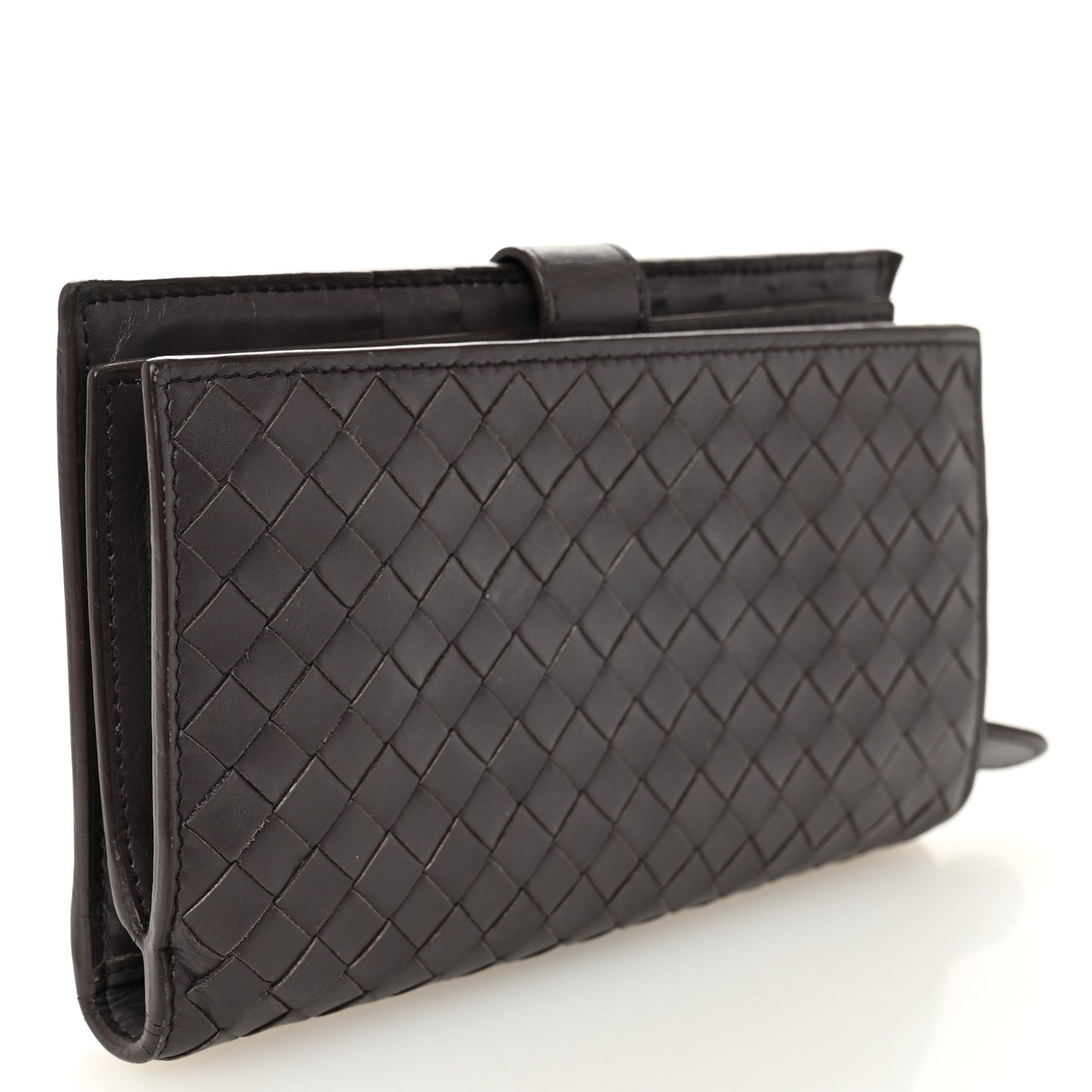 Nappa Intrecciato Continental Flap Wallet Quetsche