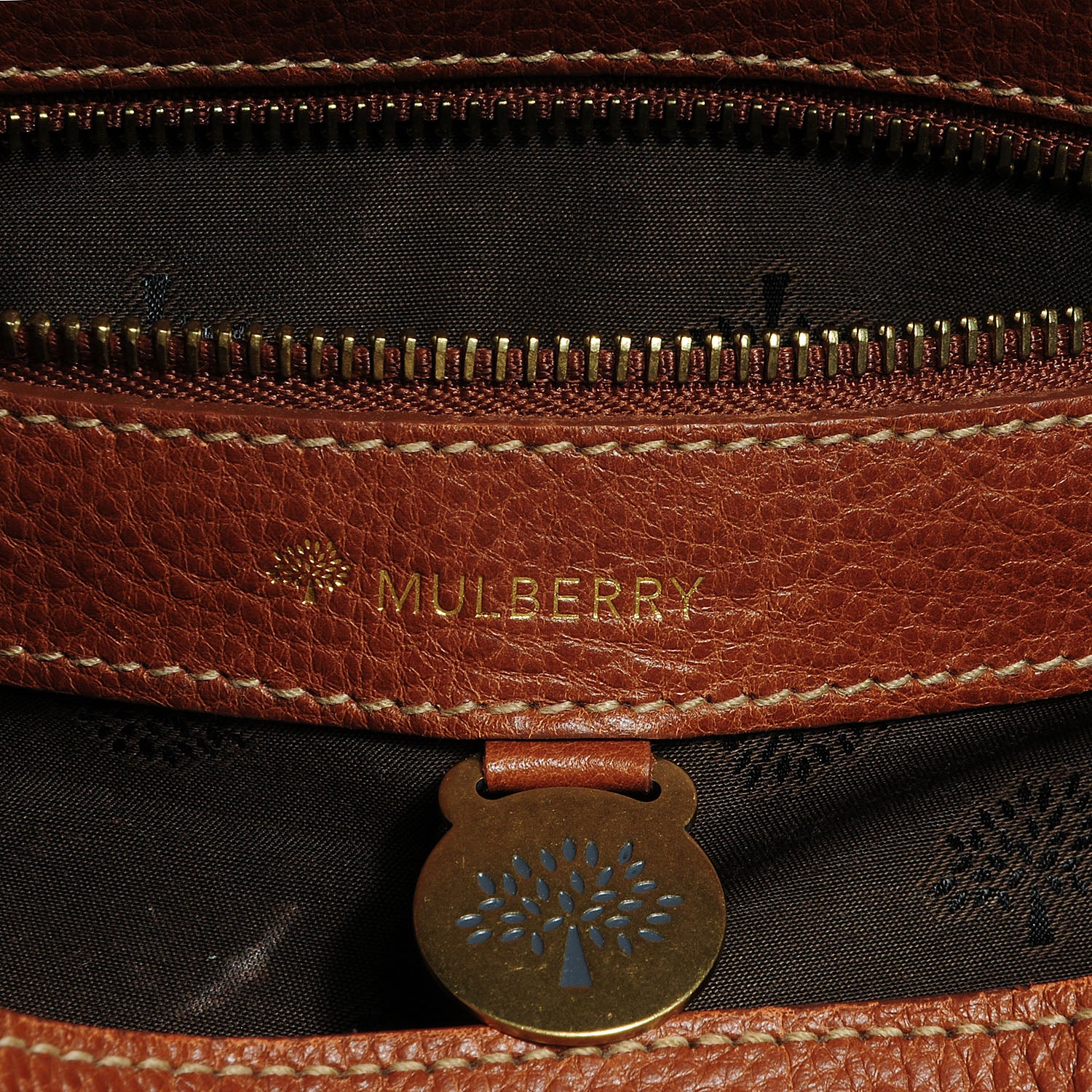 Mulberry Natural Leather East West Bayswater Oak 8 of 12