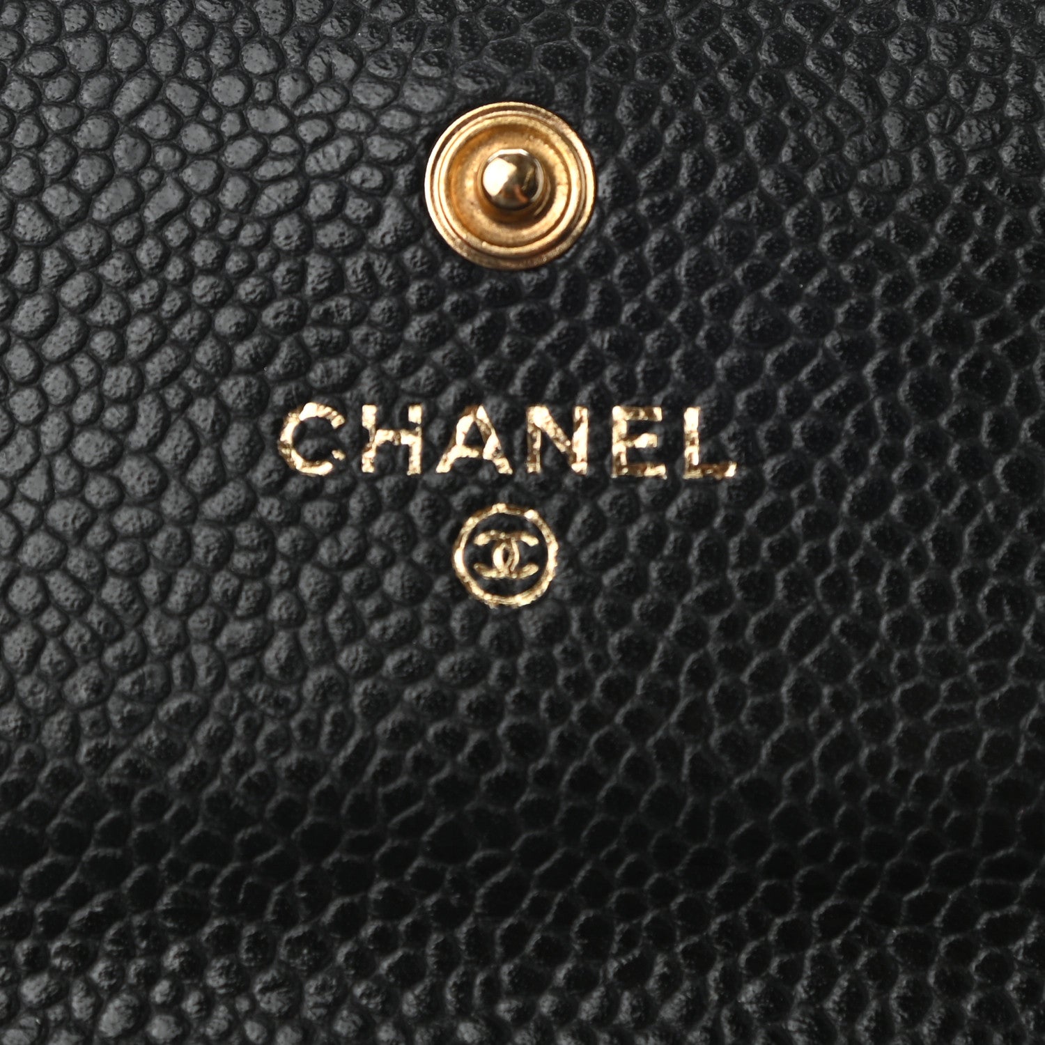 Chanel Caviar Quilted Large Gusset Flap Wallet Black 7 of 9