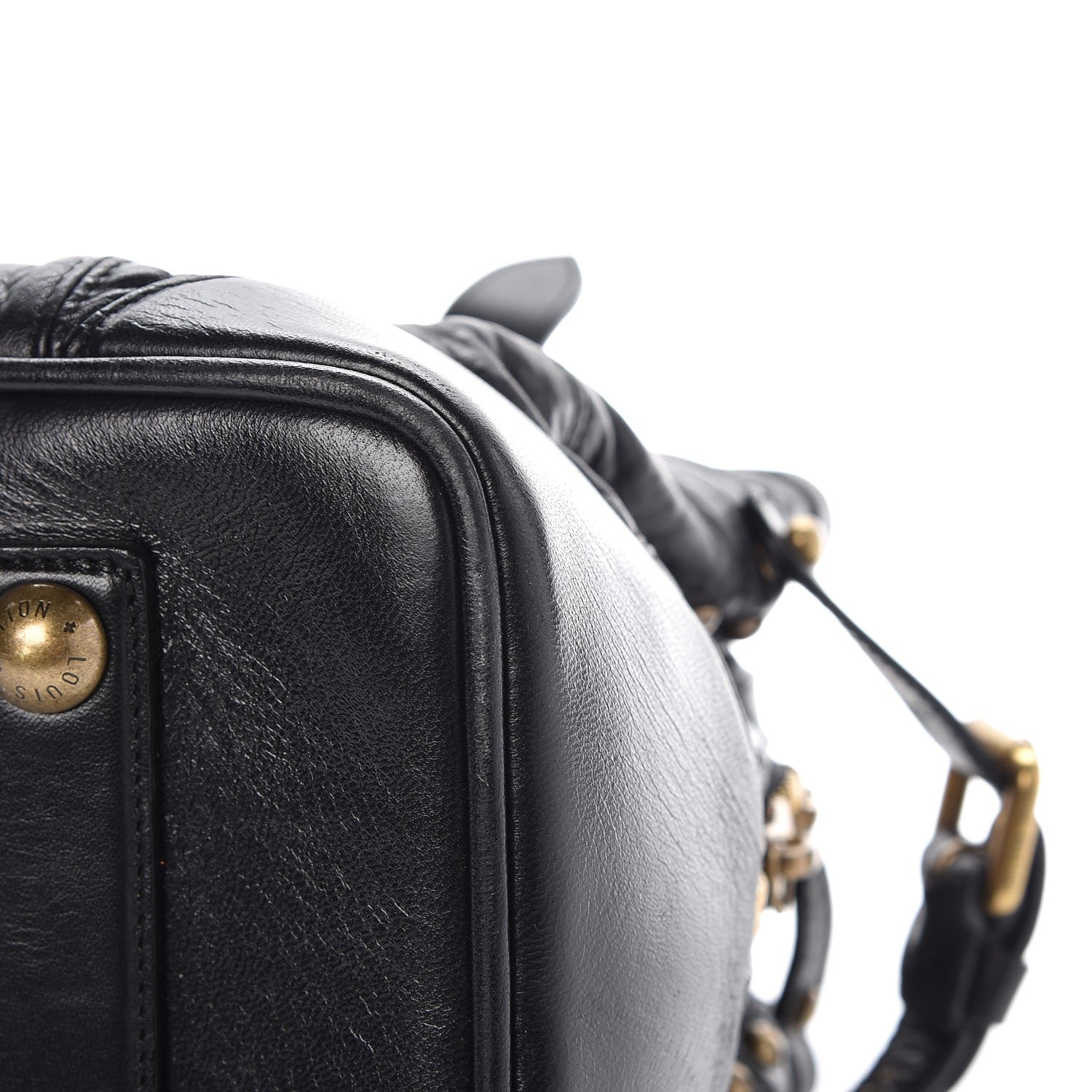 Louis Vuitton Lambskin Riveting Black 12 of 13