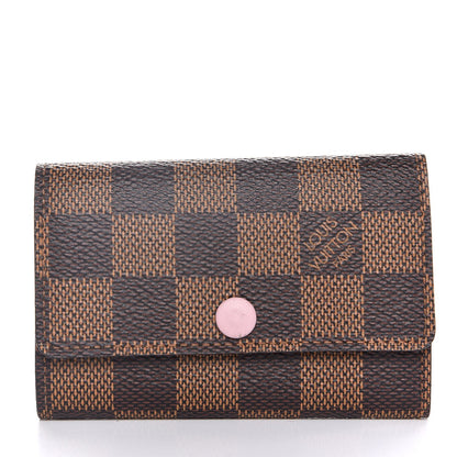 Louis Vuitton Damier Ebene Multicles 6 Key Holder Rose Ballerine 1 of 7