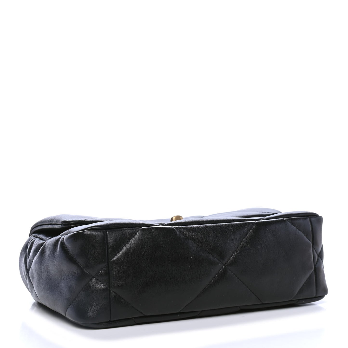 Lambskin Quilted Medium Chanel 19 Flap Black