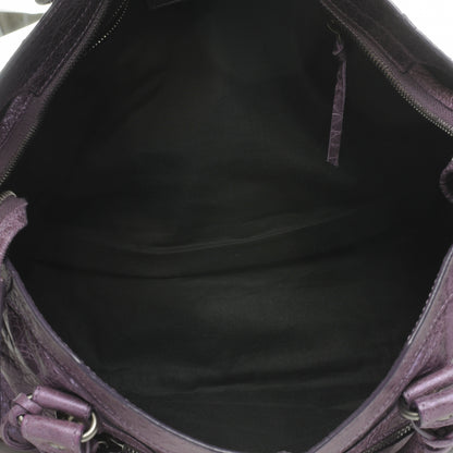 Balenciaga Agneau Classic Hardware City Metallic Purple 7 of 9