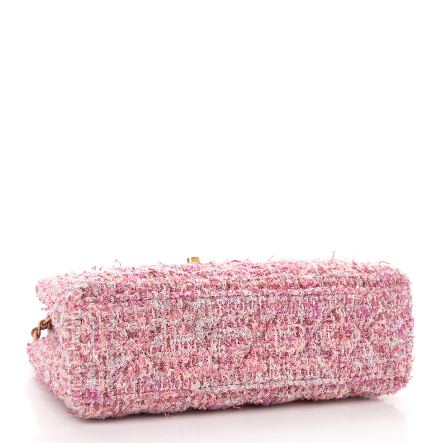 Chanel Tweed Quilted Nano Kelly Shopper Pink 4 of 11