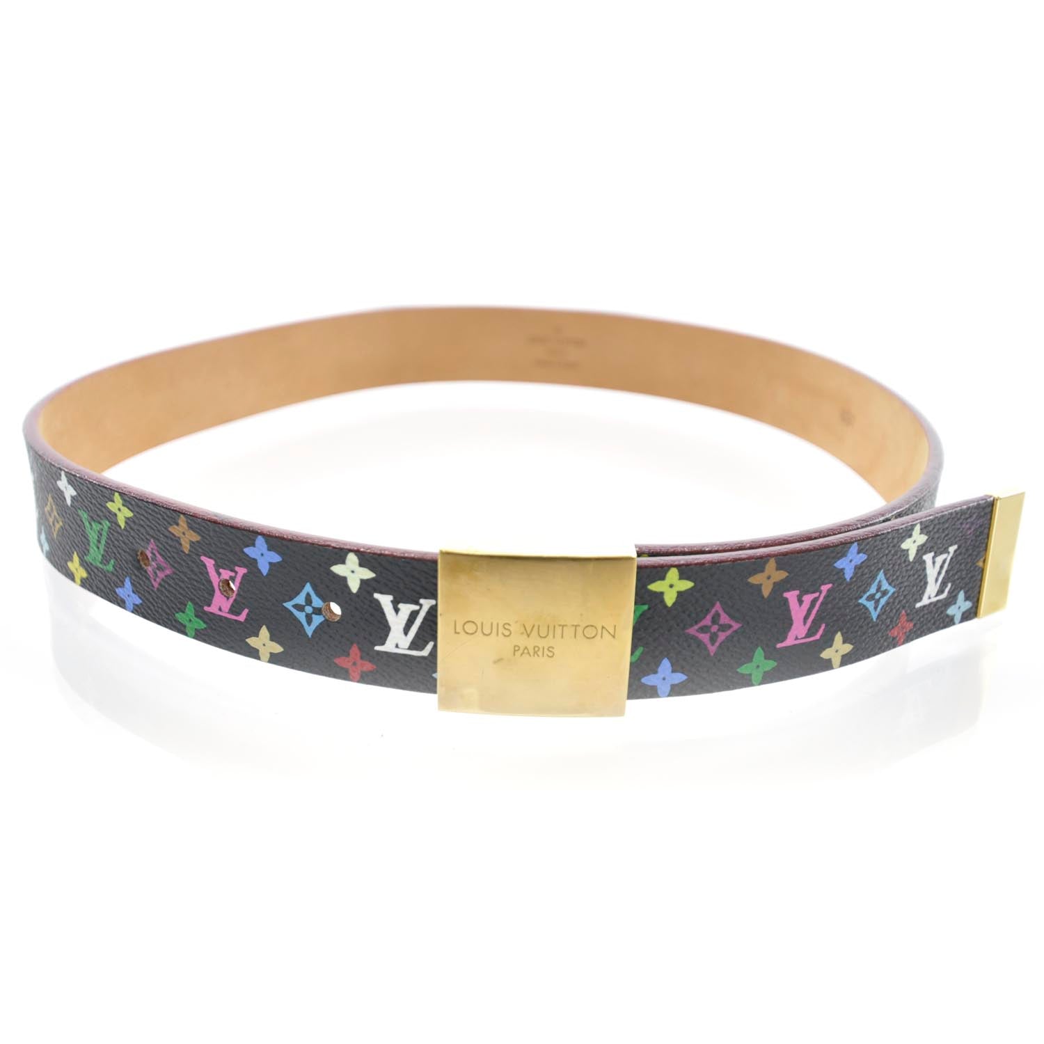 Louis Vuitton Monogram Multicolor Belt Black 70 28 1 of 6