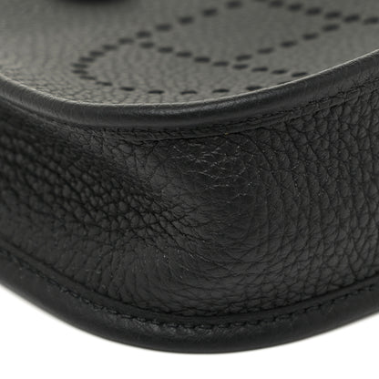 Hermes Taurillon Clemence Evelyne TPM Black 8 of 11