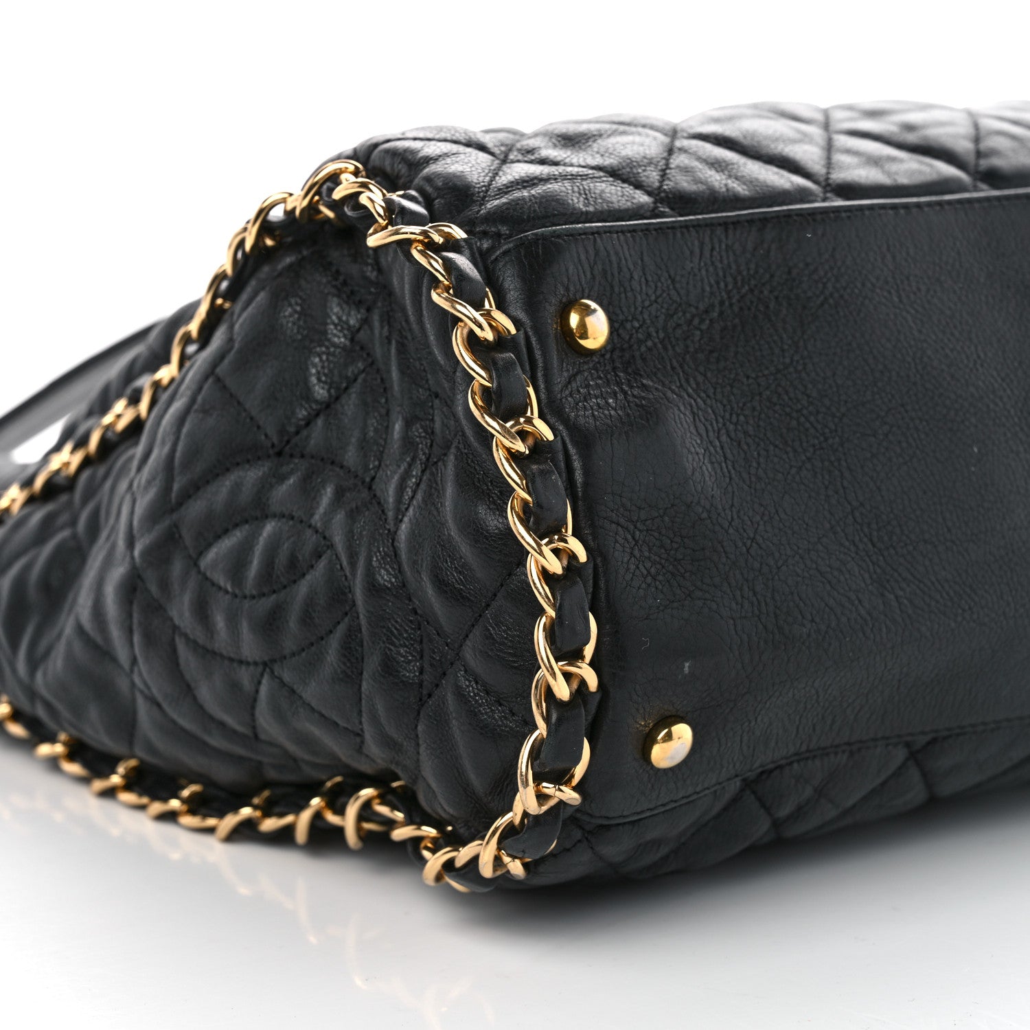 Chanel Calfskin Quilted Large Chain Me Hobo Black 9 of 12