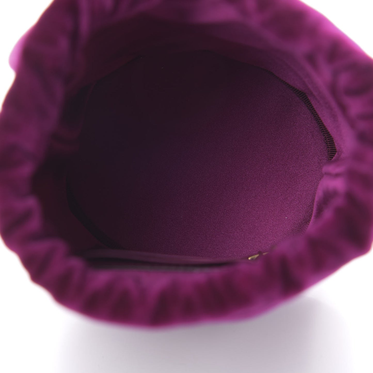 Velvet Matelasse Mini GG Marmont 2.0 Bucket Bag Fuchsia Violet Cyclamen