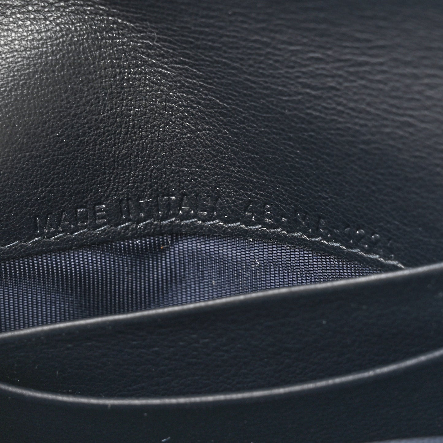 Oblique Saddle Card Holder Blue