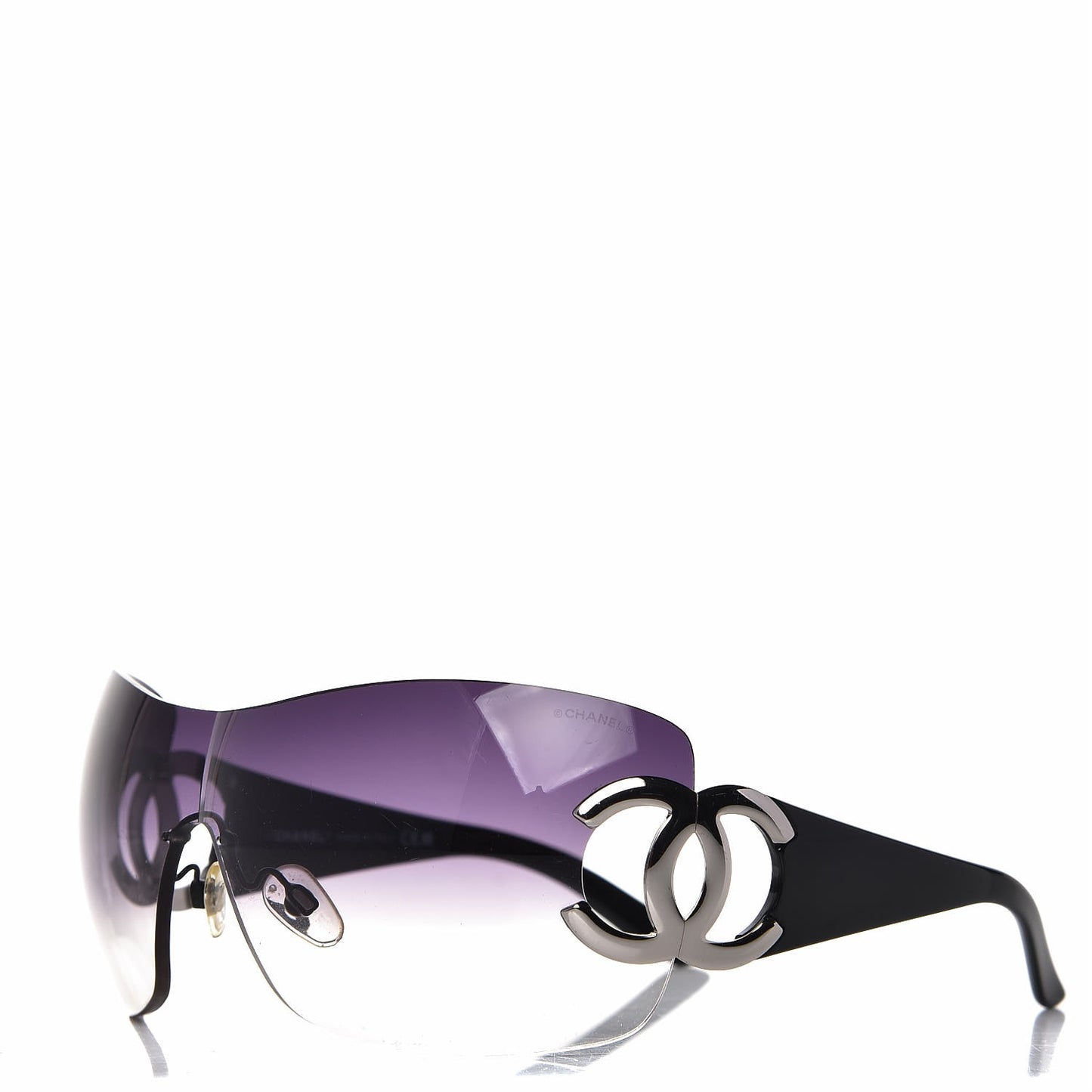 Frameless CC Logo Sunglasses 4125 Black