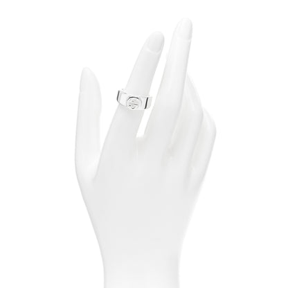 Gucci Sterling Silver Interlocking G Ring 52 6 2 of 4