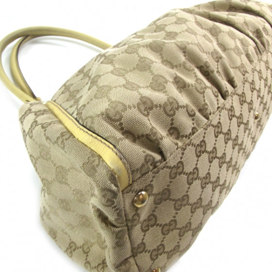 Gucci Monogram D Gold Hobo Yellow 5 of 11