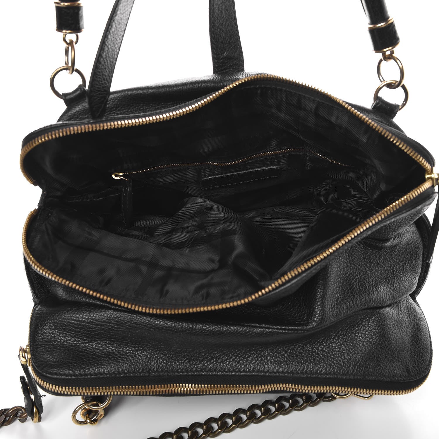 Burberry Grainy Calfskin Creighton Satchel Black 6 of 10
