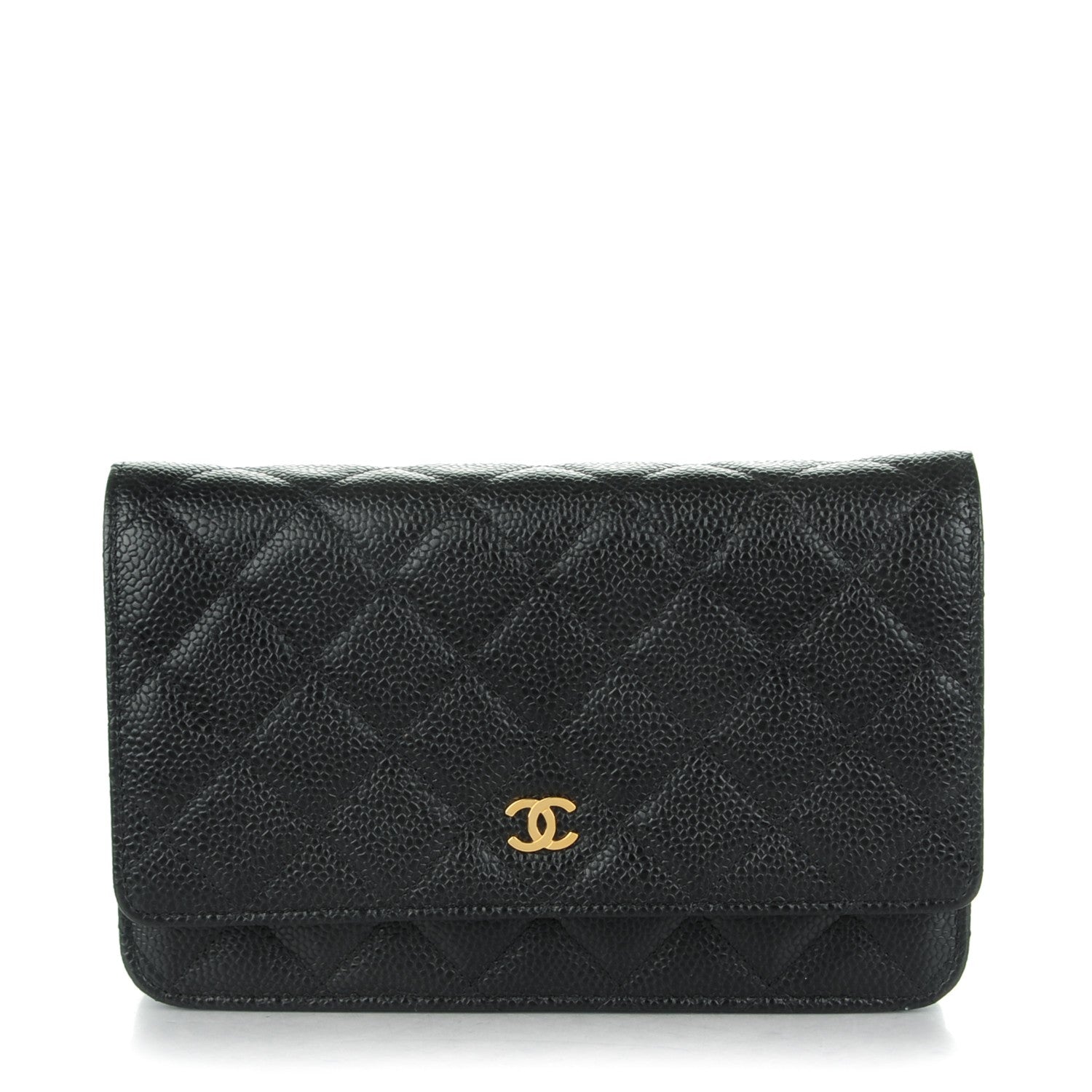 Chanel Caviar Quilted Wallet On Chain WOC Black 1 of 8