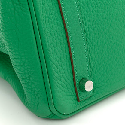 Hermes Taurillon Clemence Birkin 30 Menthe 14 of 16