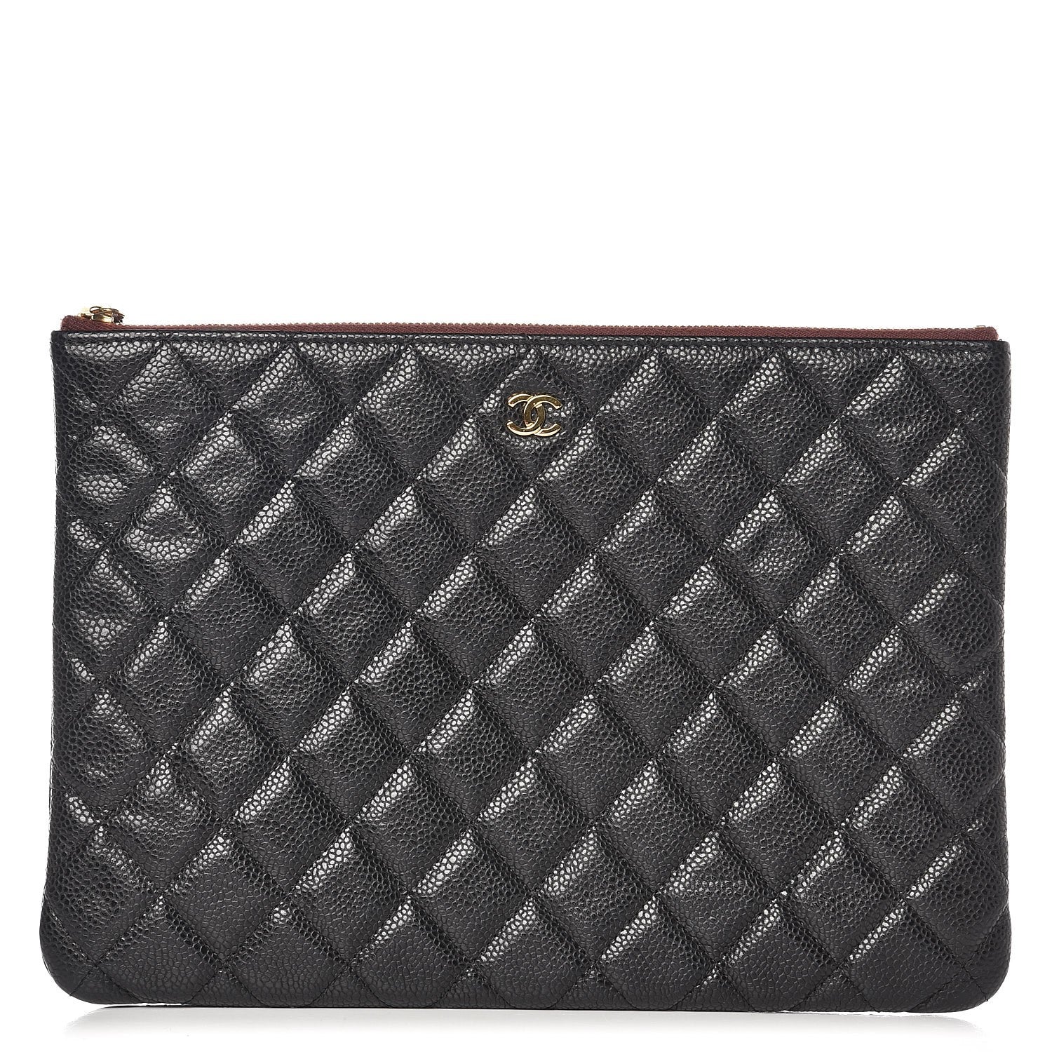 Chanel Caviar Quilted Medium Cosmetic Case Black 1 of 9