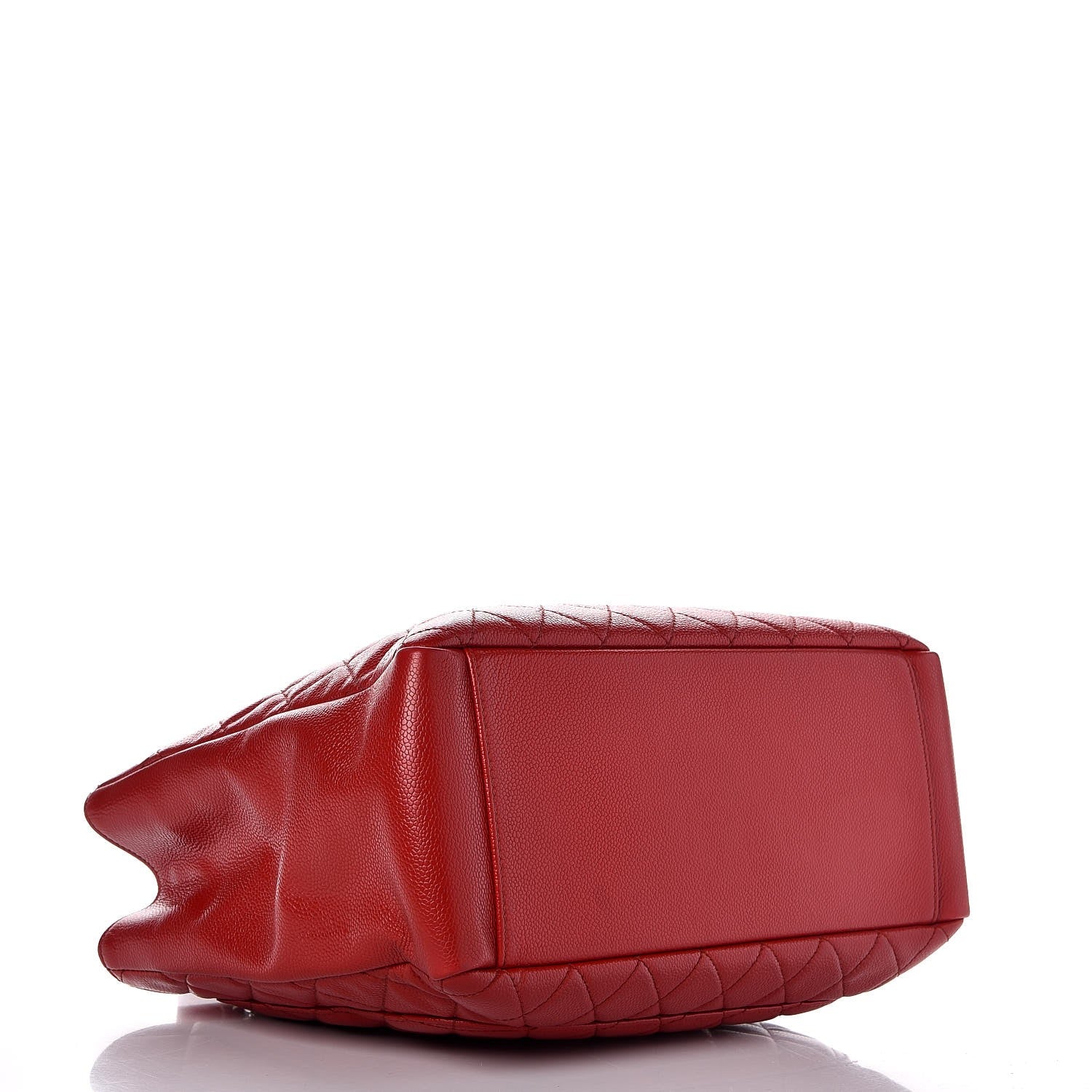 Chanel Caviar Quilted Grand Shopping Tote GST Red 4 of 8