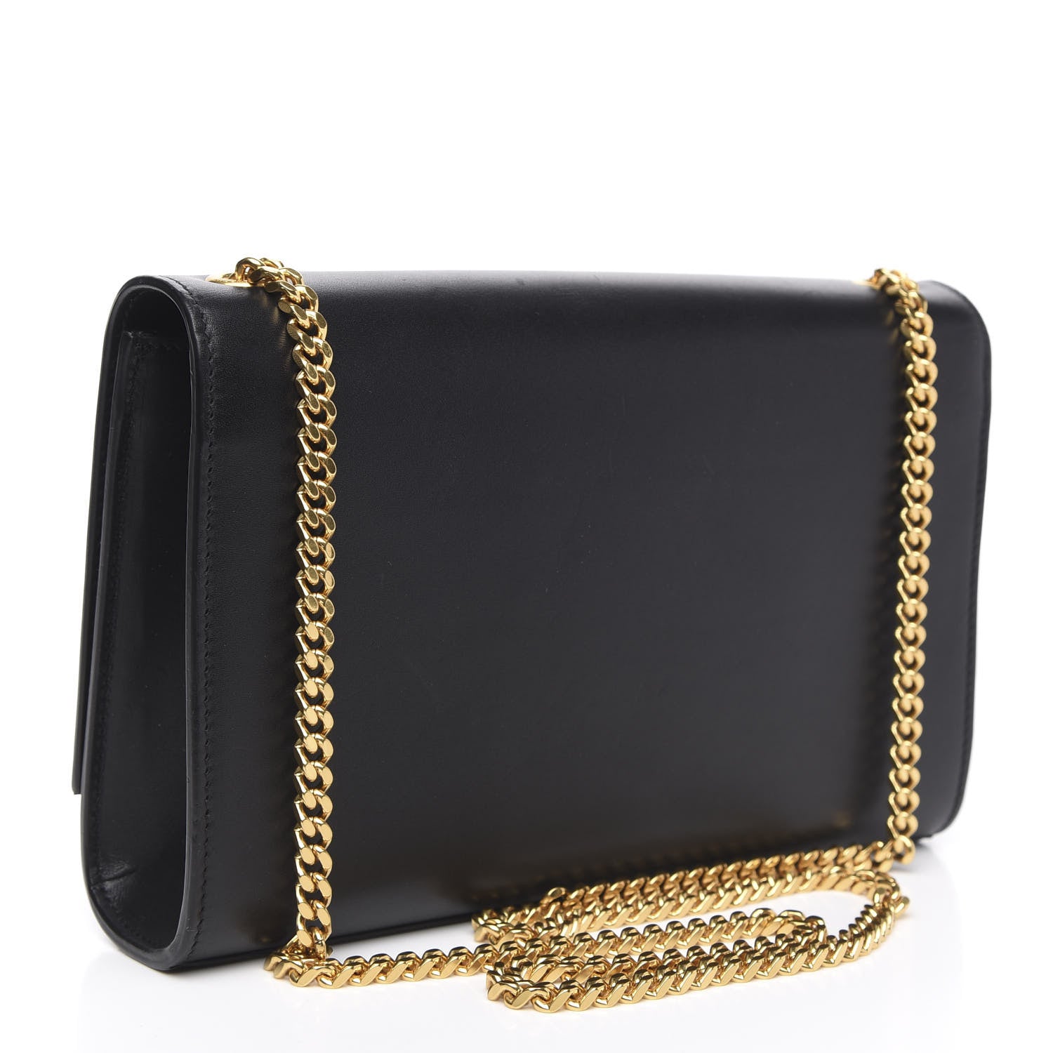 Saint Laurent Smooth Calfskin Medium Classic Monogram Kate Tassel Satchel Black 3 of 13