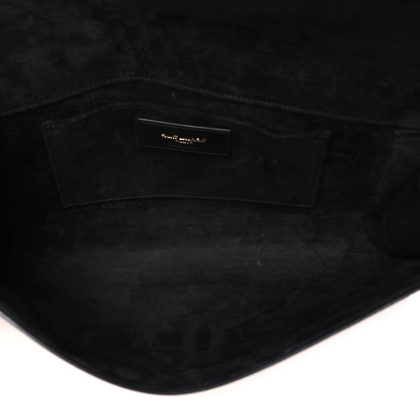Calfskin Classic Y Ligne Clutch Black