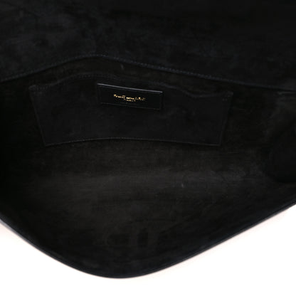 Saint Laurent Calfskin Classic Y Ligne Clutch Black 5 of 6
