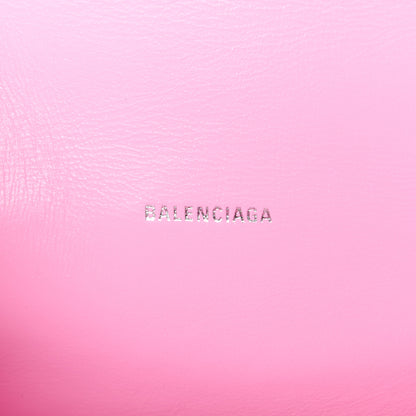 Balenciaga Washed Denim BB Monogram Hourglass Top Handle Bag XS Pink 6 of 11