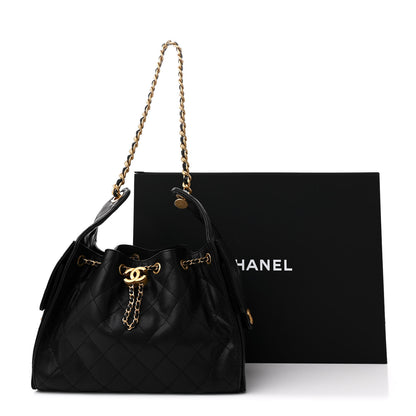 Chanel Caviar Quilted Small Chanel 25 Handbag Black 11 of 11