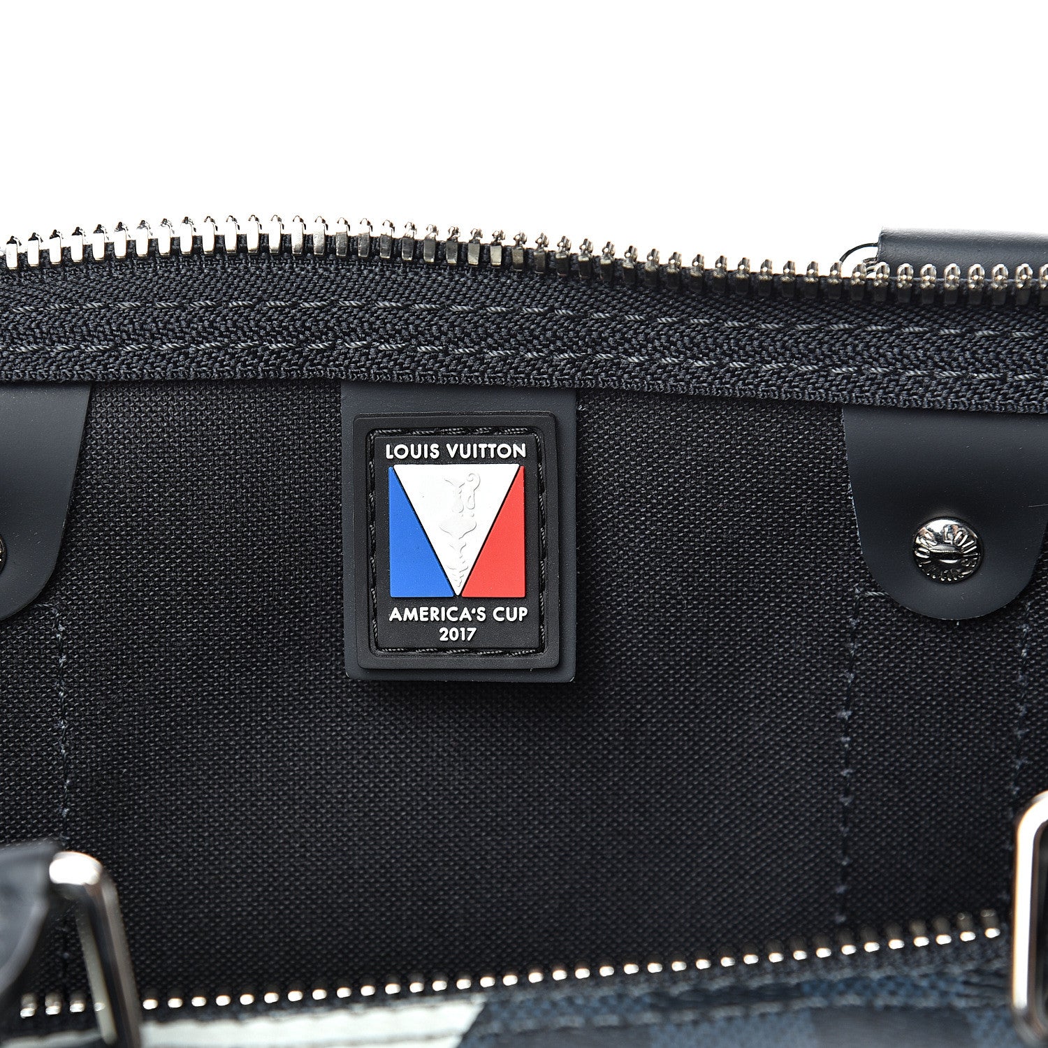 Louis Vuitton Damier Cobalt America's Cup Regatta Keepall Bandouliere 45 7 of 14