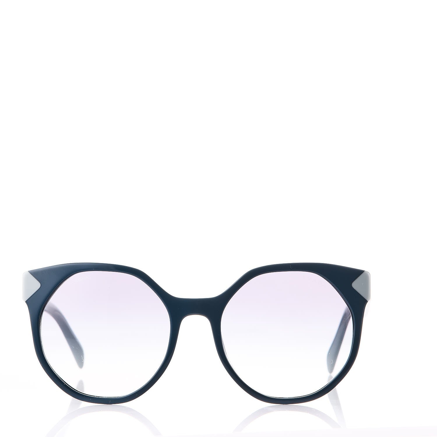 Prada Round Sunglasses SPR 11T Blue 2 of 7