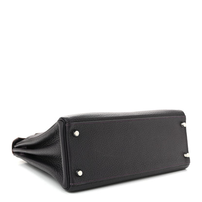 Hermes Taurillon Clemence Kelly Retourne 32 Raisin 4 of 10