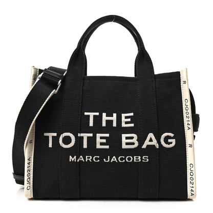 Marc Jacobs Jacquard Medium The Traveler Tote Bag Black 1 of 9
