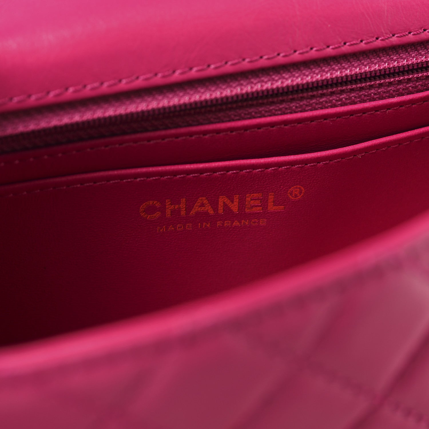 Chanel Aged Calfskin Quilted 2.55 Reissue Mini Flap Fuchsia 6 of 10