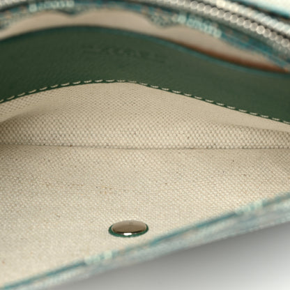 Goyard Goyardine Plumet Wallet Clutch Green 5 of 14