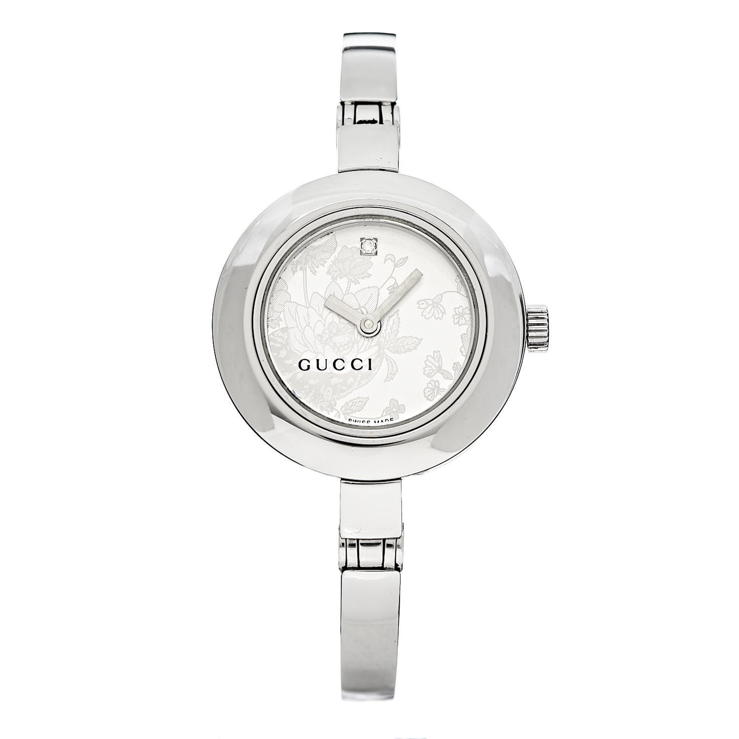 Stainless Steel Diamond 25mm 105 Series Floral Quartz Watch