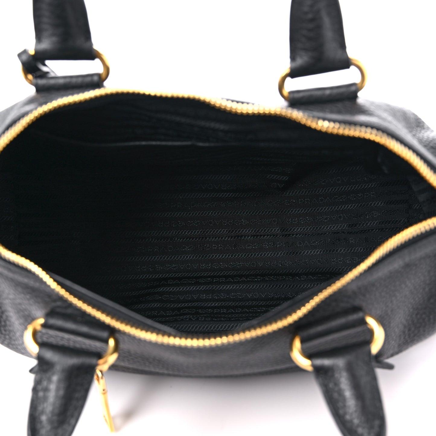 Vitello Daino Shopping Satchel Black