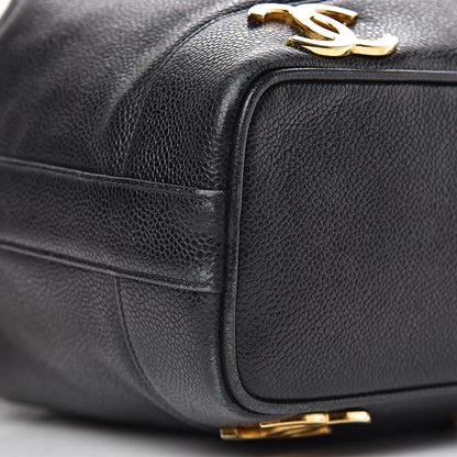 Chanel Caviar CC Drawstring Shoulder Bag Black 10 of 13