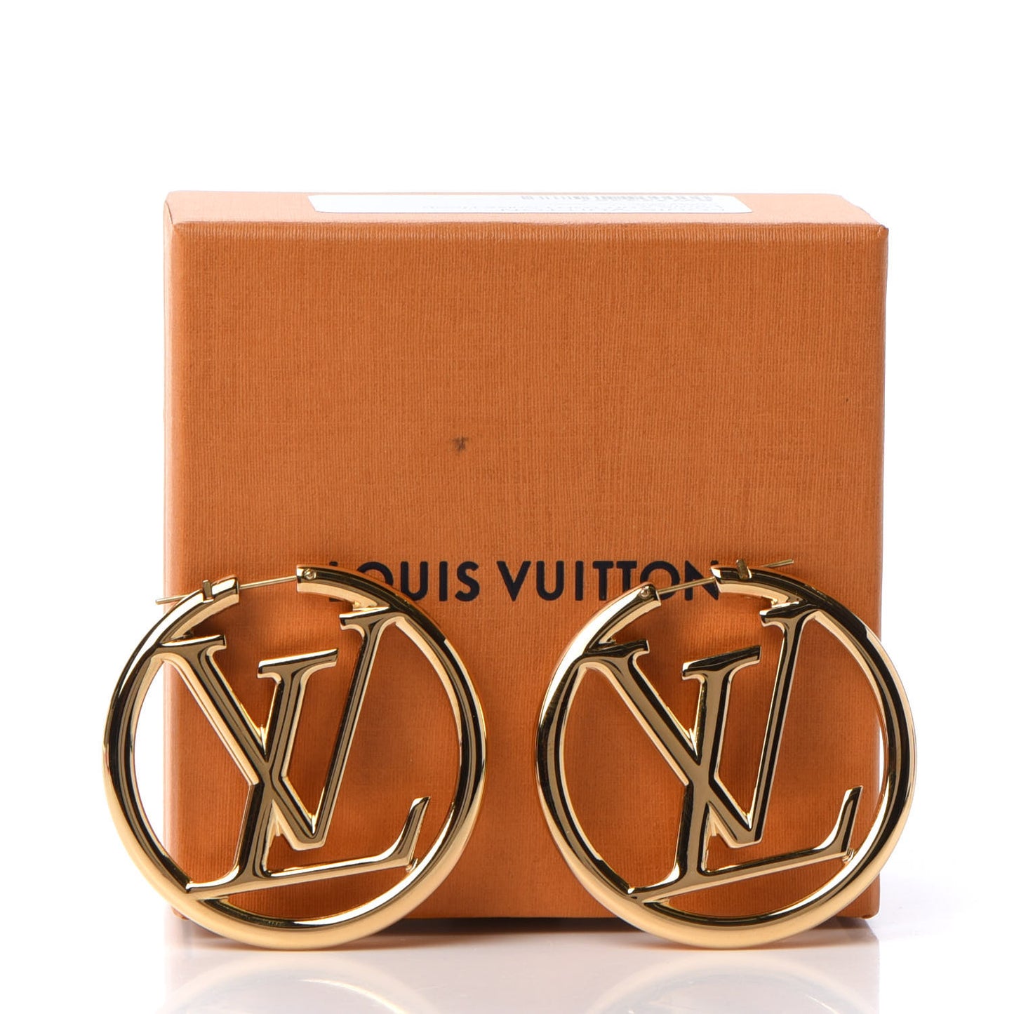 Metal Louise Hoop Earrings Gold