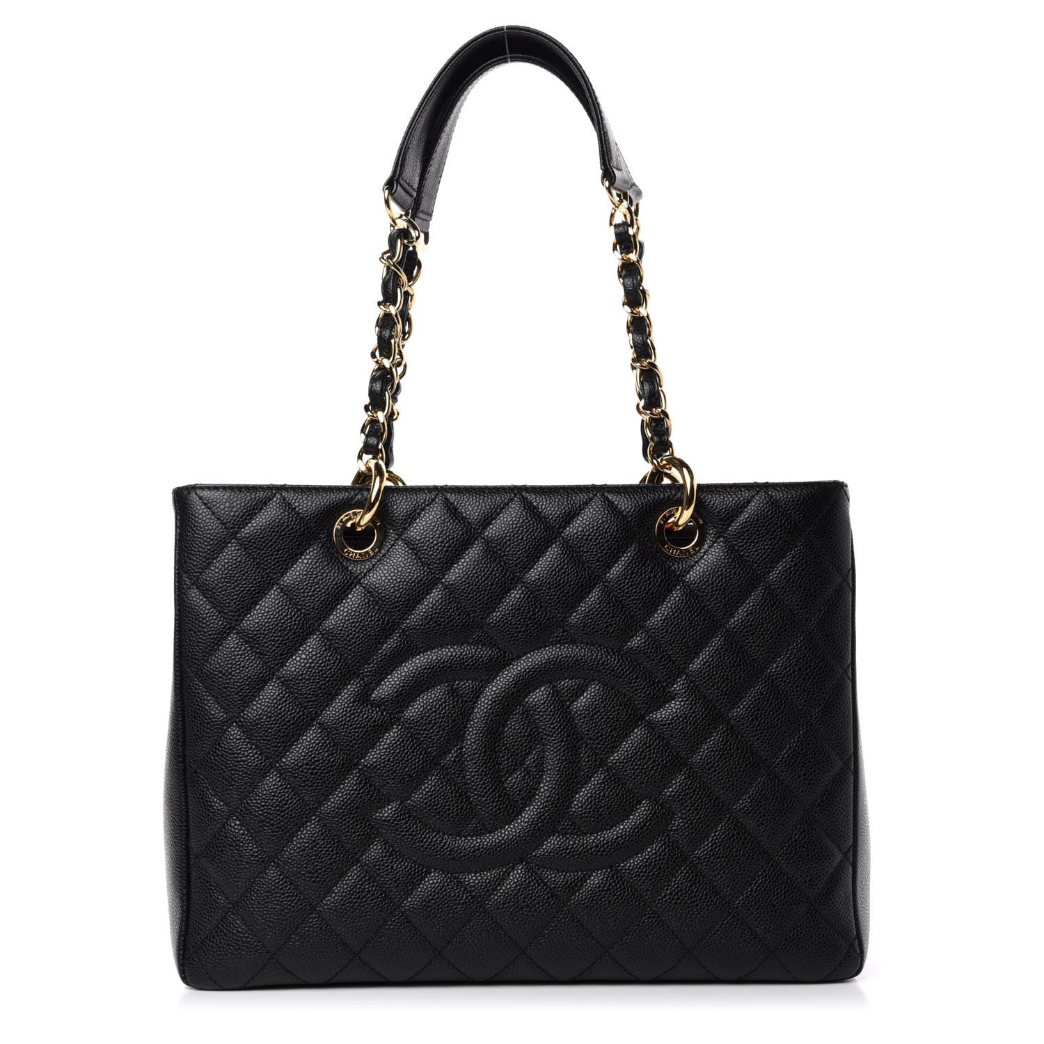 Chanel Caviar Quilted Grand Shopping Tote GST Black 1 of 12