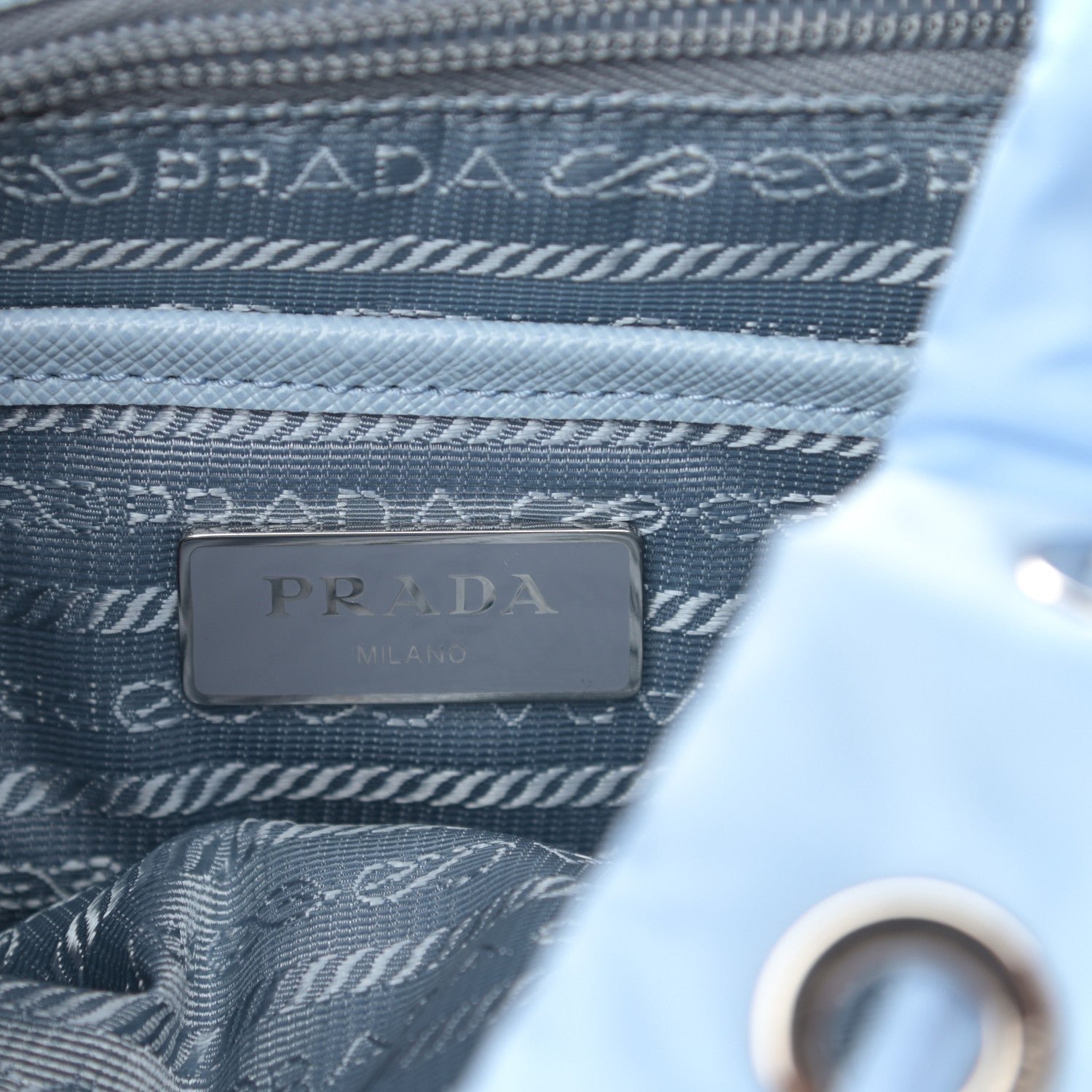 Prada Tessuto Nylon Vela Small Backpack Celeste 6 of 16