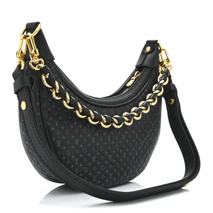Louis Vuitton Calfskin Embossed Monogram Loop Black 3 of 9