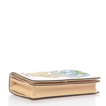 Christian Dior Lambskin Embroidered Le Monde Tarot Pouch Clutch Beige 4 of 8