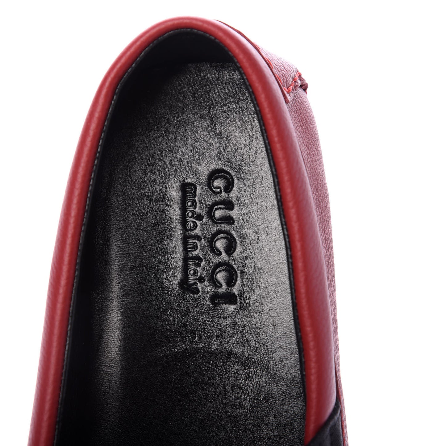 Calfskin Web Mens Driver Loafers 8.5 Red