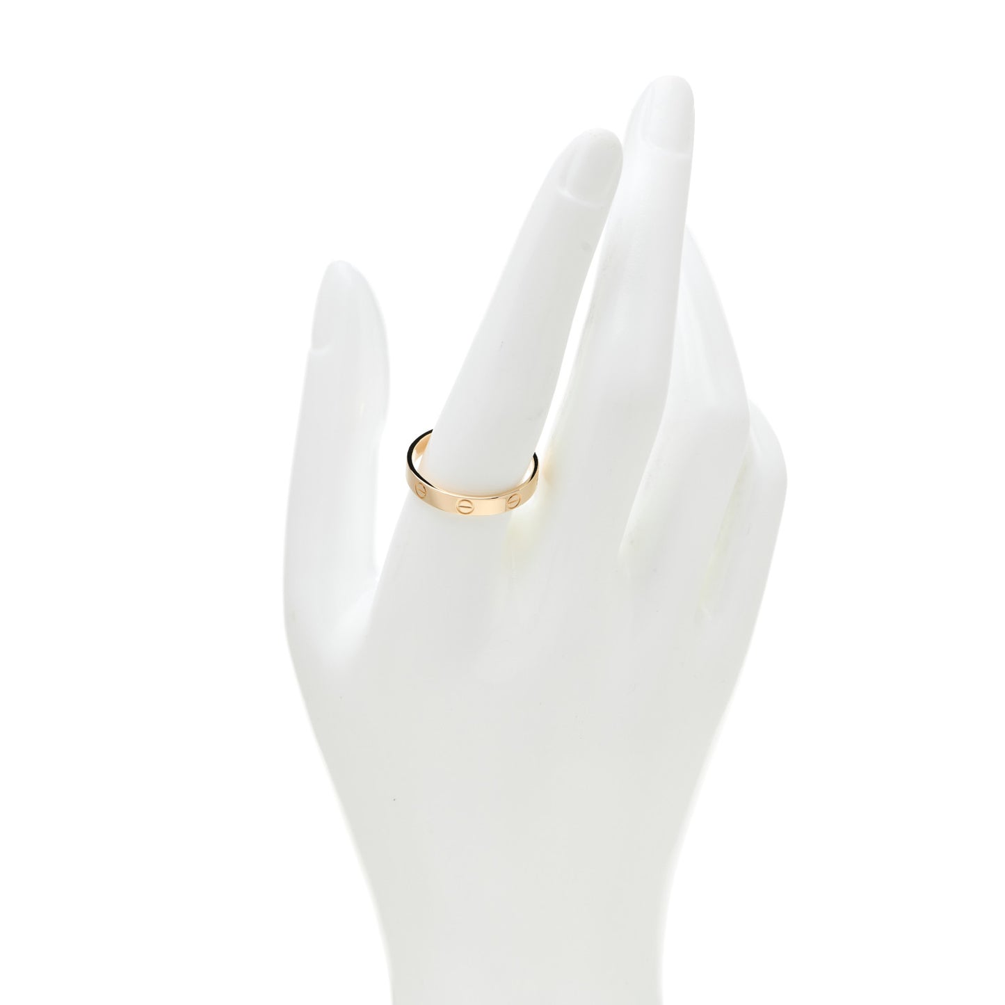 18K Yellow Gold 3.5mm LOVE Wedding Band Ring 61 9.5