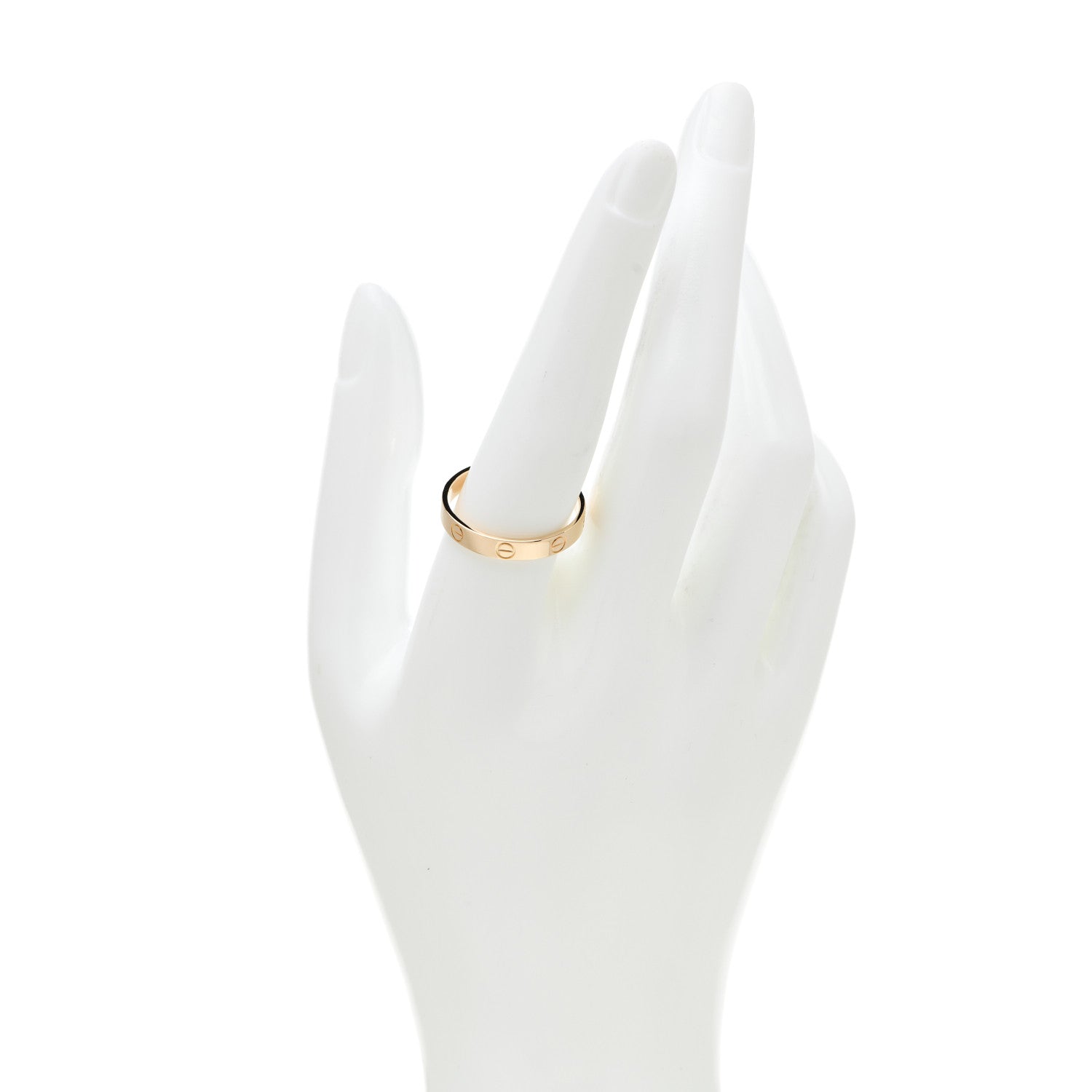 Cartier 18K Yellow Gold 3.5mm LOVE Wedding Band Ring 61 9.5 2 of 4